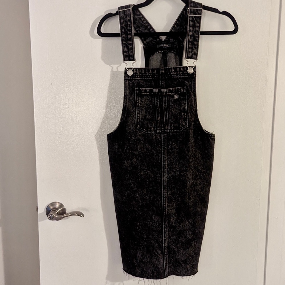 🆕 Wild Fable Black Denim Overall Dress NEVER WORN